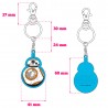 Llavero Metal BB-8 Borde Azul Star Wars EP7