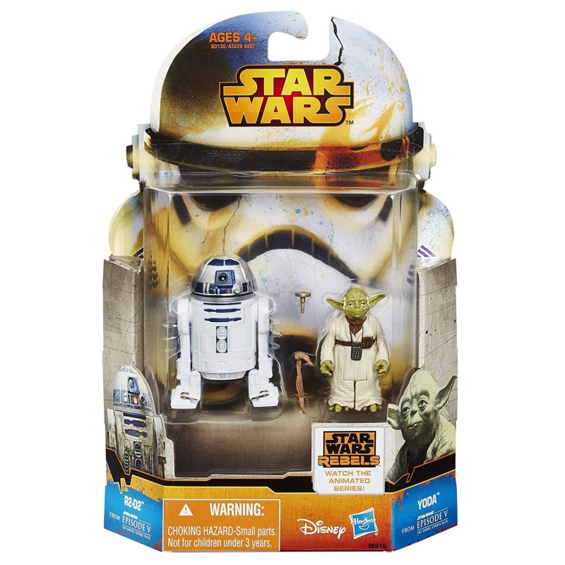 Pack Figuras R2-D2 & Yoda Star Wars Mission Series Hasbro