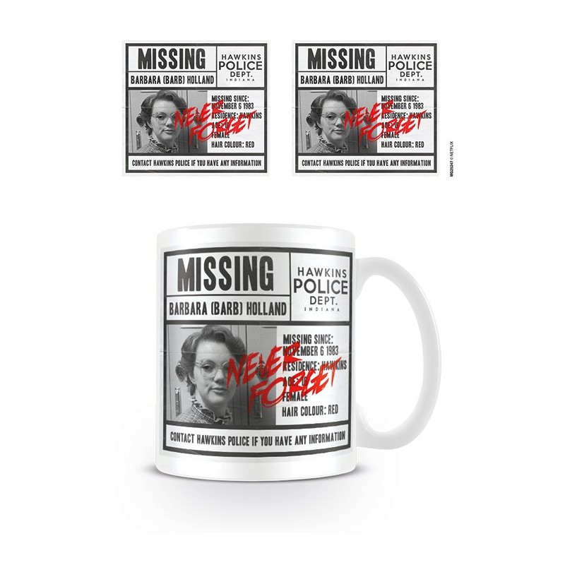 Taza Missing Barb Stranger Things