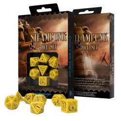 Set Dados Steampuk Amarillo (7 dados)