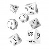 Set Dados Classic RPG White & Black (7 Dados)