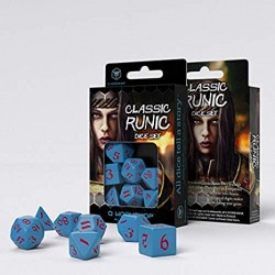 Set Dados Classic Runic Rojo & Azul (7 Dados)