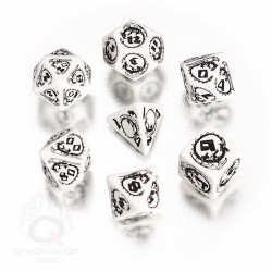 Set Dados Dragones Blanco RPG (7 Dados)