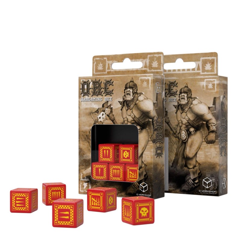 Set Dados Orco Rojo & Amarillo (5 Dados) Set Dados Orco Rojo & Amarillo (5 Dados)