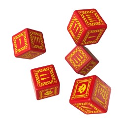 Set Dados Orco Rojo & Amarillo (5 Dados)