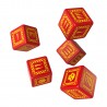 Set Dados Orco Rojo & Amarillo (5 Dados)