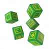 Set Dados Orco Verde & Amarillo (5 Dados)