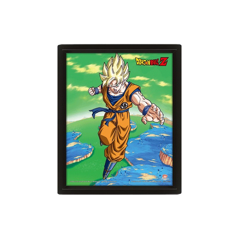 Poster 3D Goku Super Saiyan Dragon Ball