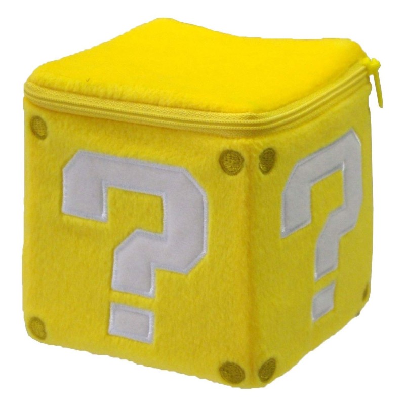 Peluche Cojín Coin Box Super Mario 13 cm