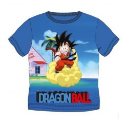 Camiseta Azul Goku Nube Dragon Ball Niño