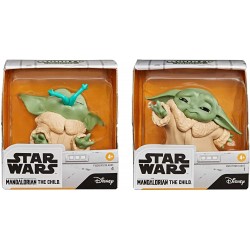 Pack Figuras Baby Yoda y Rana 5,5 cm Star Wars Hasbro