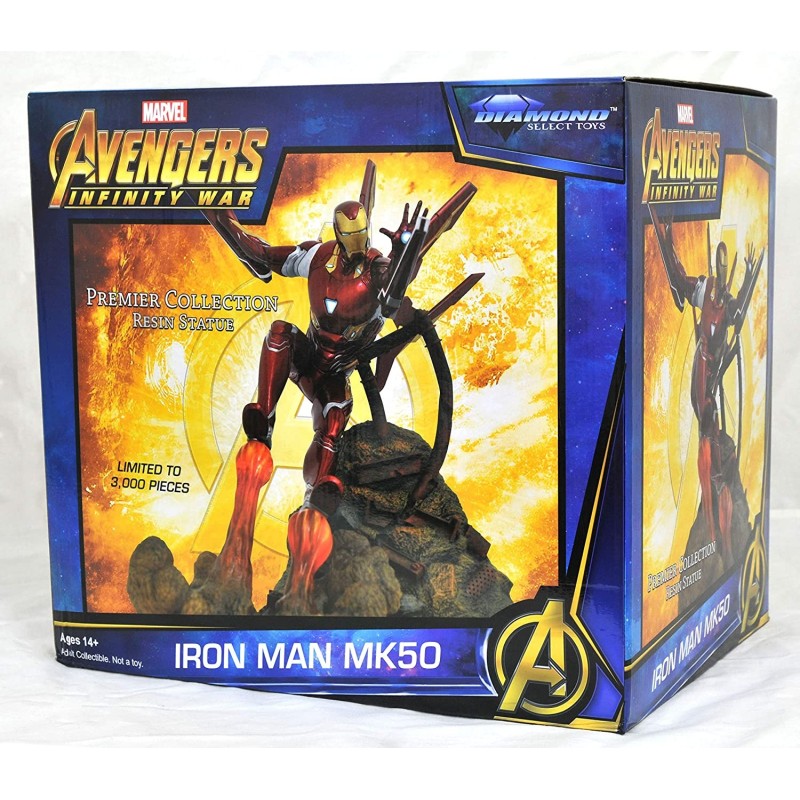 Estatua Iron Man MK50 Marvel Movie Premier Collection Diamond Select (Edición limitada 3000 piezas)