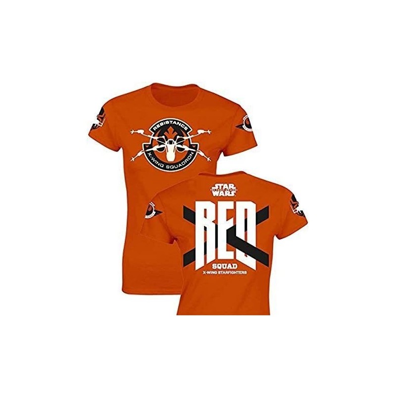 Camiseta Manga Corta Naranja Red Squad Star Wars