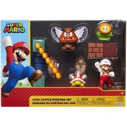 Diorama Castillo de Lava 6 cm Mario Bros