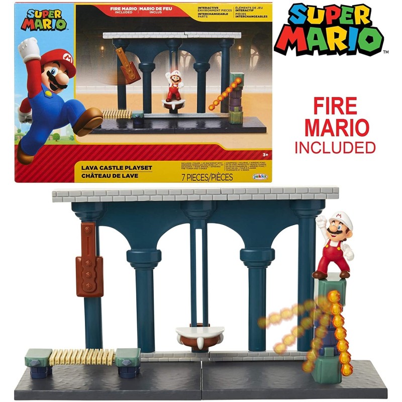 PlaySet Castillo de Lava 6 cm Mario Bros