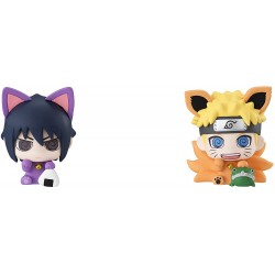 Pack 2 figuras Maneki-Neko y Maneki Kyubi 4 cm  Naruto Sasuke