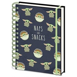 Libreta Espiral A5 Snack and Naps The Mandalorian Star Wars