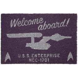 Felpudo Welcome Aboard! Star Trek
