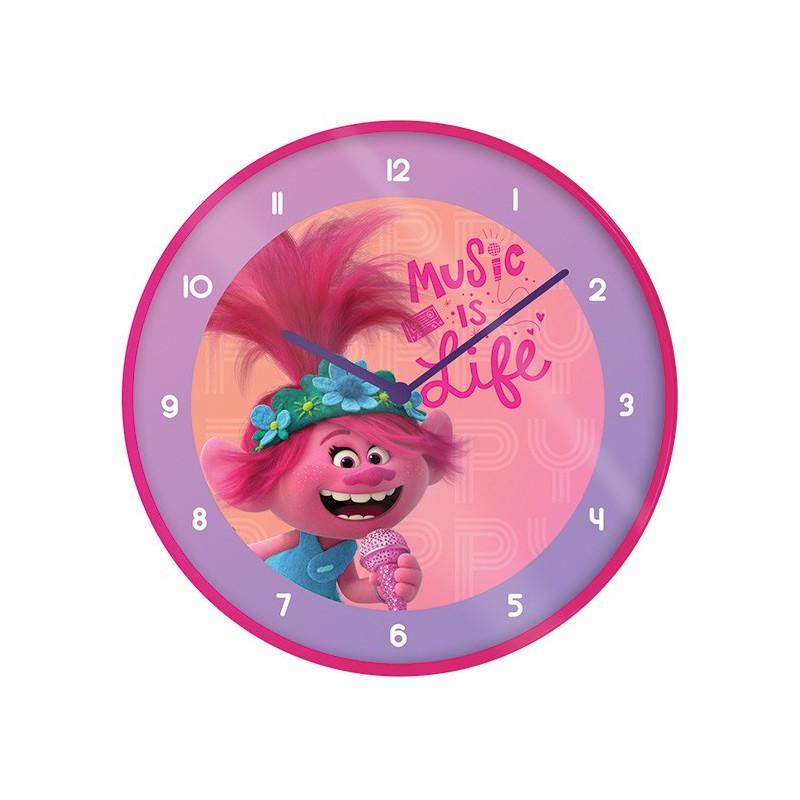 Reloj de Pared Music Is Life Trolls