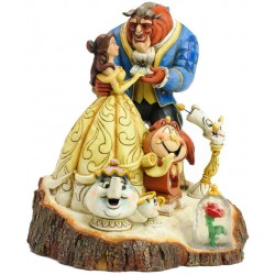 Estatua Bella y Bestia Baile 18 cm Disney