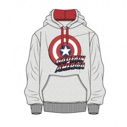 Sudadera Gris Capitán América Marvel