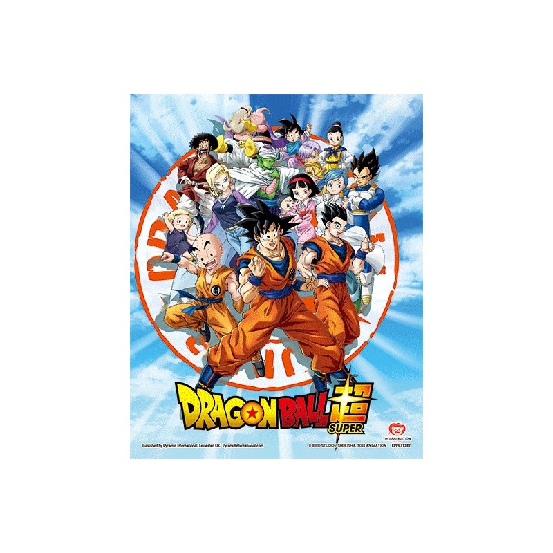 Poster 3D Goku y Personajes Dragon Ball Super