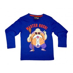 Camiseta Niño Manga Larga Master Roshi Azul Ball