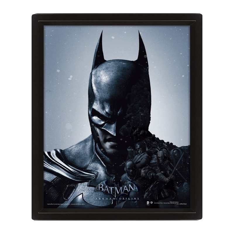 Poster 3D Arkham Origins Batman