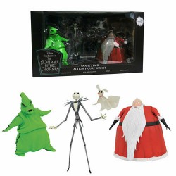 Set 3 Figuras Articuladas Pesadilla antes de Navidad Lighted Action Diamond Select (Edición Limitada 3000 uds)