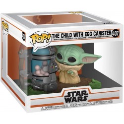 Figura POP Deluxe Baby Yoda con Frasco de Huevos The Mandalorian Star Wars