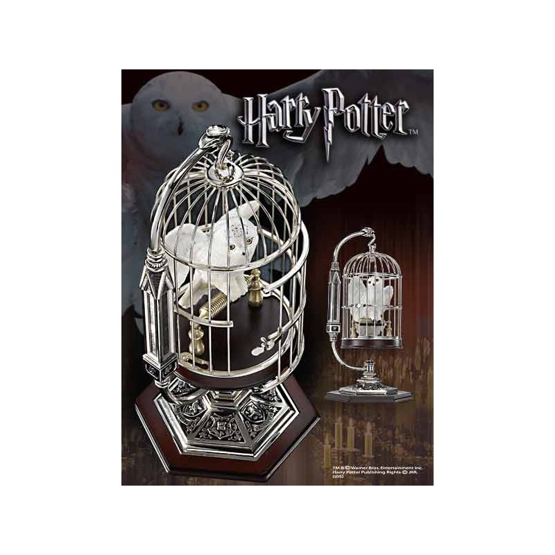 Estatua Hedwig y Jaula 20 cm Harry Potter Noble Collection