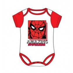 Body Bebé Spiderman Blanco Marvel