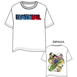 Camiseta Blanca Shenron y Personajes Dragon Ball