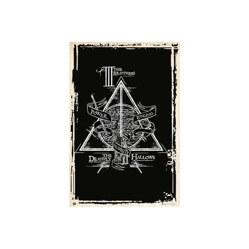 Poster Símbolo Reliquias de la Muerte Harry Potter 61 x 91,5 cm