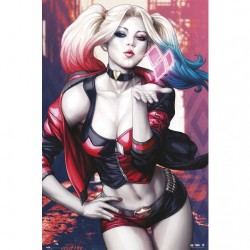 Poster Harley Quinn Kiss DC 61 x 91,5 cm