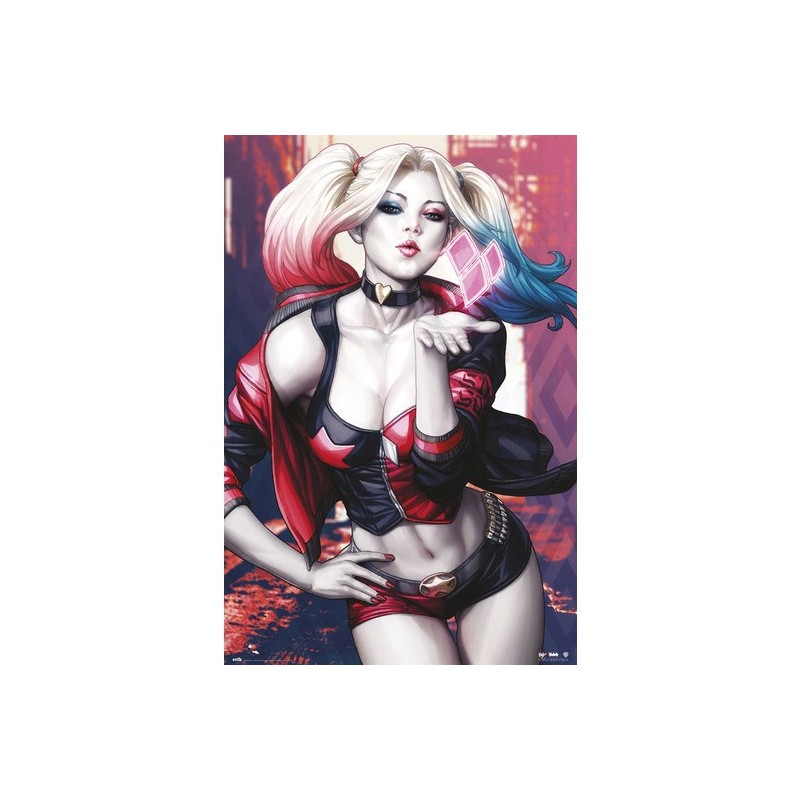 Poster Harley Quinn Kiss DC 61 x 91,5 cm
