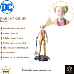 Figura Flexible Harley Quinn Bendyfig 19 cm DC