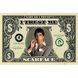 Poster Dollar Scarface 61 x 91,5 cm
