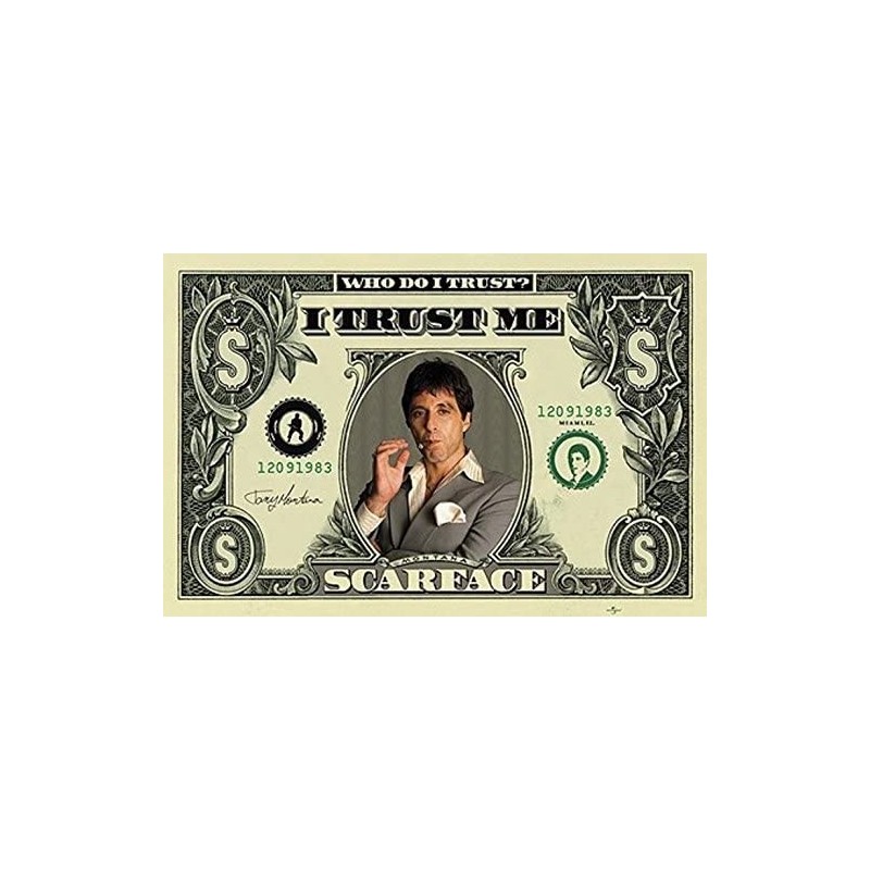 Poster Dollar Scarface 61 x 91,5 cm