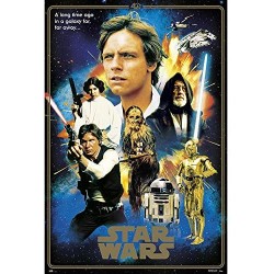 Poster Star Wars 40 Aniversario Heroes 61 x 91,5 cm