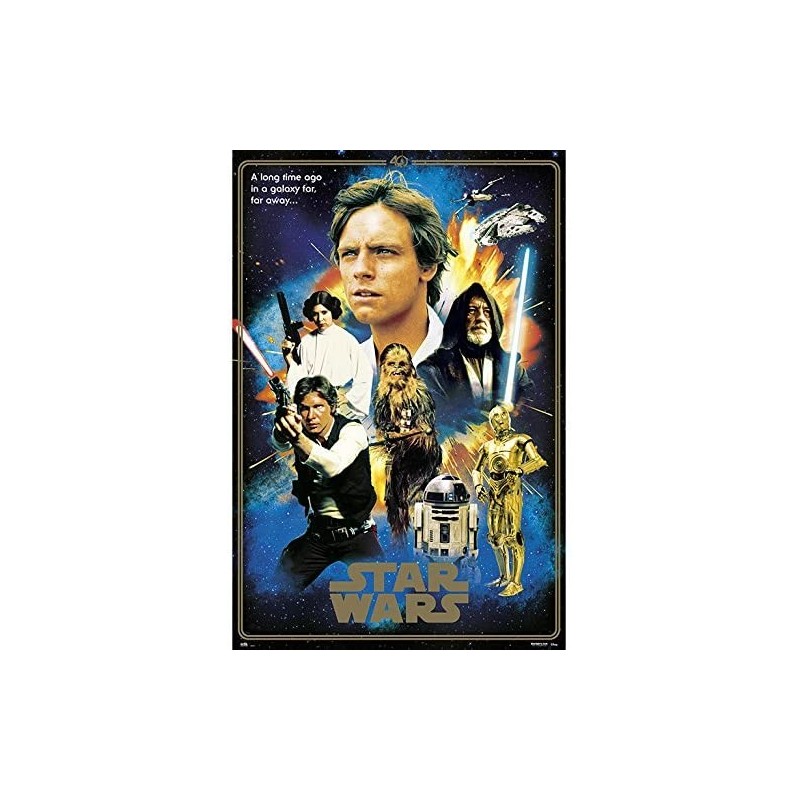 Poster Star Wars 40 Aniversario Heroes 61 x 91,5 cm