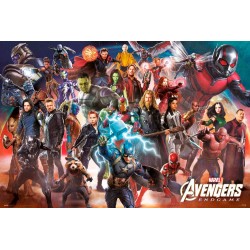 Poster Los Vengadores Endgame Line Up Marvel 61 x 91,5 cm