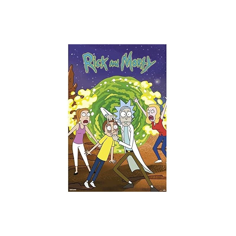 Poster Rick y Morty Portal 61 x 91,5 cm