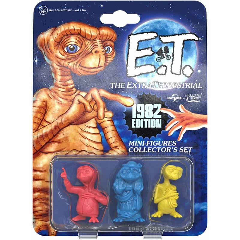 Set 3 Mini Figuras E.T. Color Ed. 1982