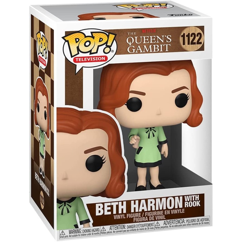 Figura POP Beth Harmon con Torre Gambito de Dama