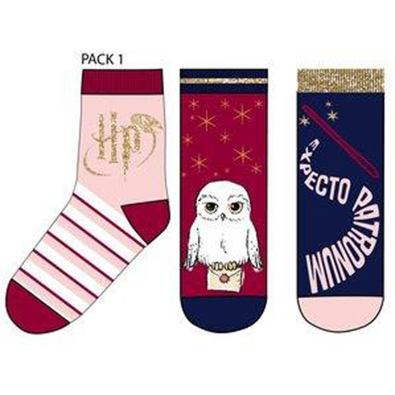 Pack de 3 pares de calcetines de Harry Potter © &™ WARNER BROS.
