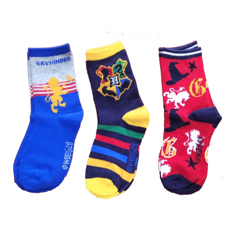 Pack de 3 pares de calcetines estampado Harry Potter para niño