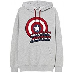 Sudadera Gris Capitán América Marvel