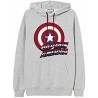 Sudadera Gris Capitán América Marvel