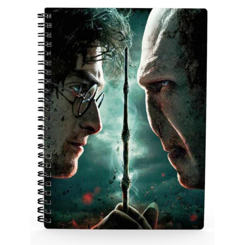 Libreta 3D Harry vs Voldemort Harry Potter